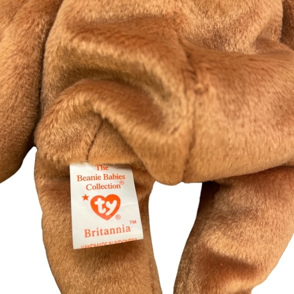 BEANIE Babies TY Original RARE Britannia British Bear 9 inches - Picture 10 of 11